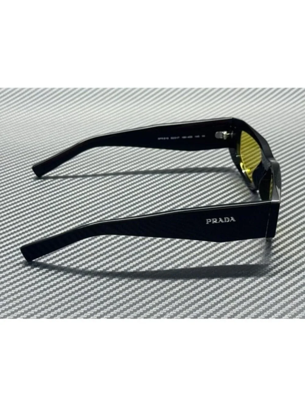 New PRADA Men Black Sunglasses 52-17-145